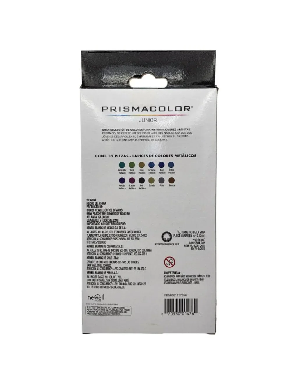 Prismacolor Junior Metallic Colored Pencils Set Of 12